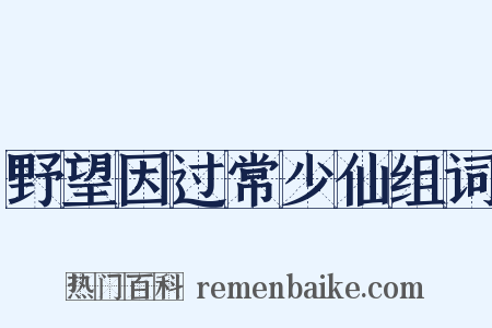 野望因过常少仙组词是什么意思的图片